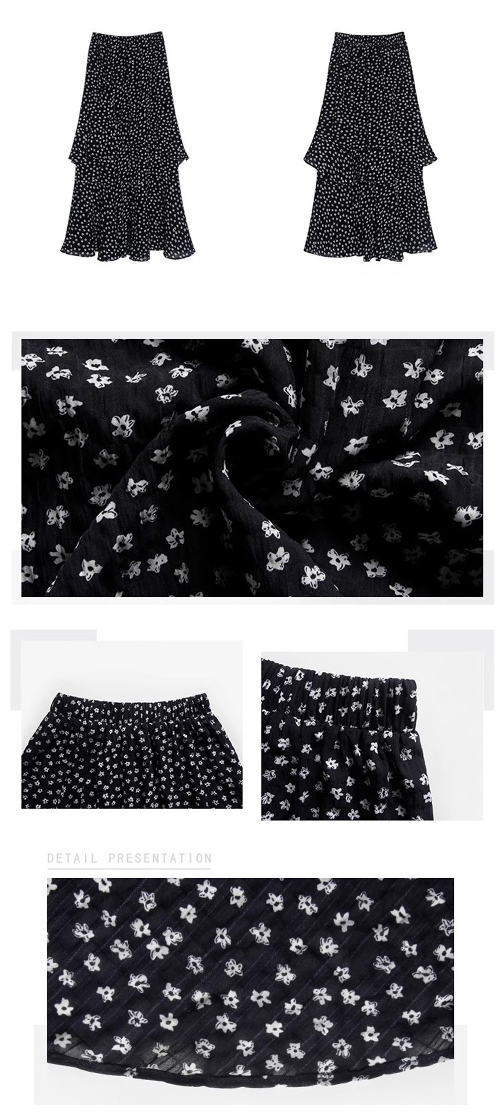 フラワーフリルスリットロングスカート | 詳細画像13