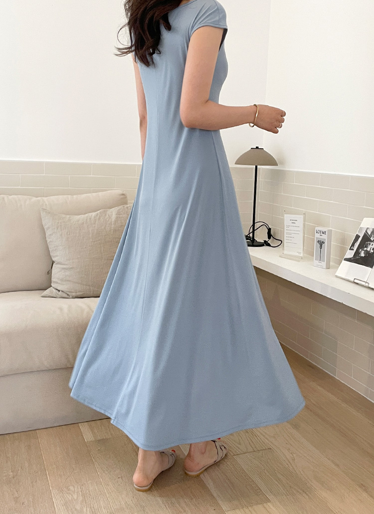 ボートネックAラインワンピース | レディースファッション通販 - DHOLIC