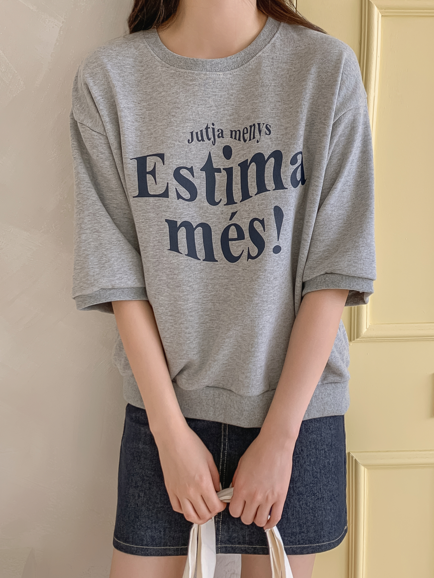 ラウンドネック半袖プリントTシャツスウェット | 詳細画像24