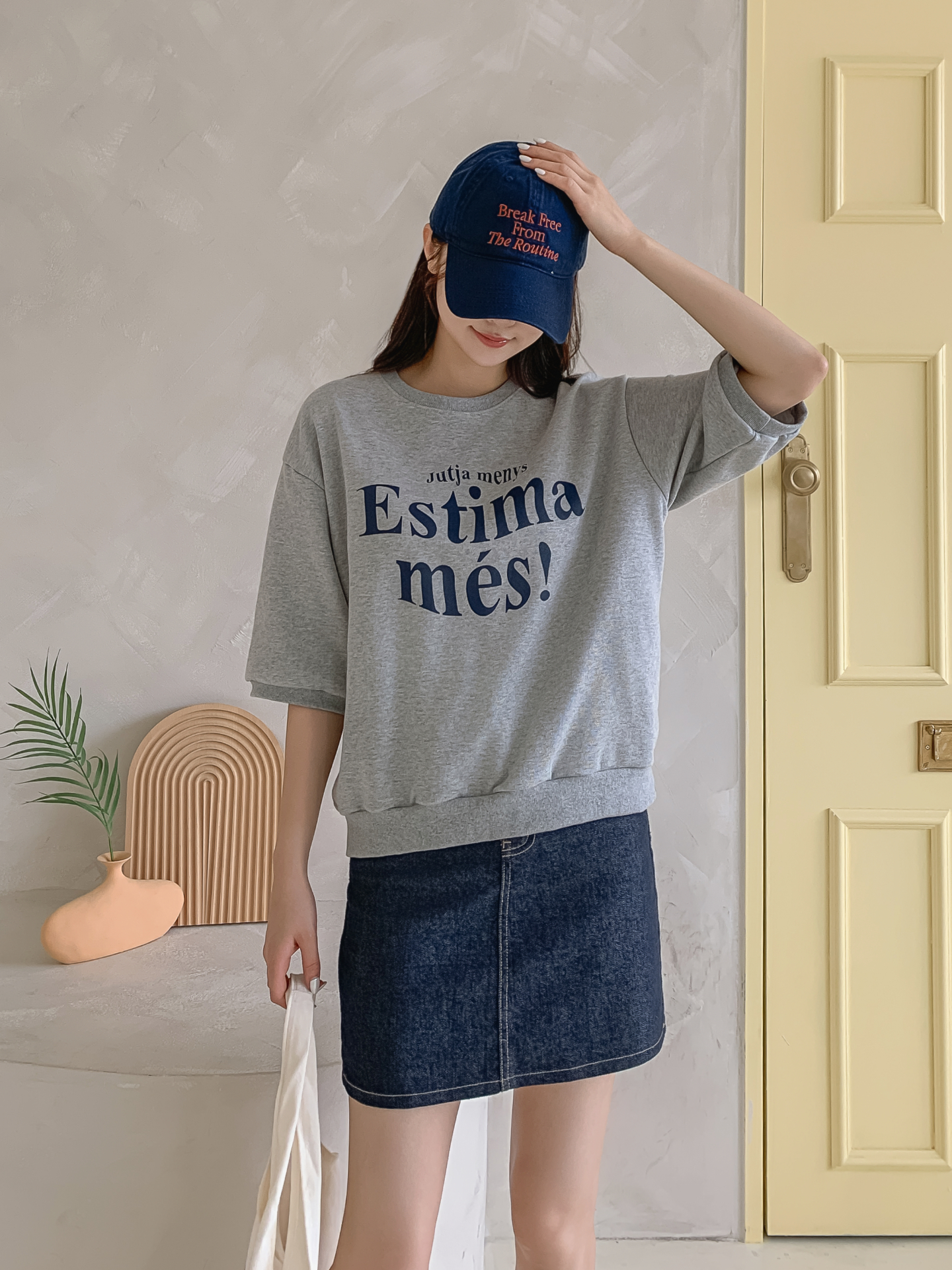 ラウンドネック半袖プリントTシャツスウェット | 詳細画像27