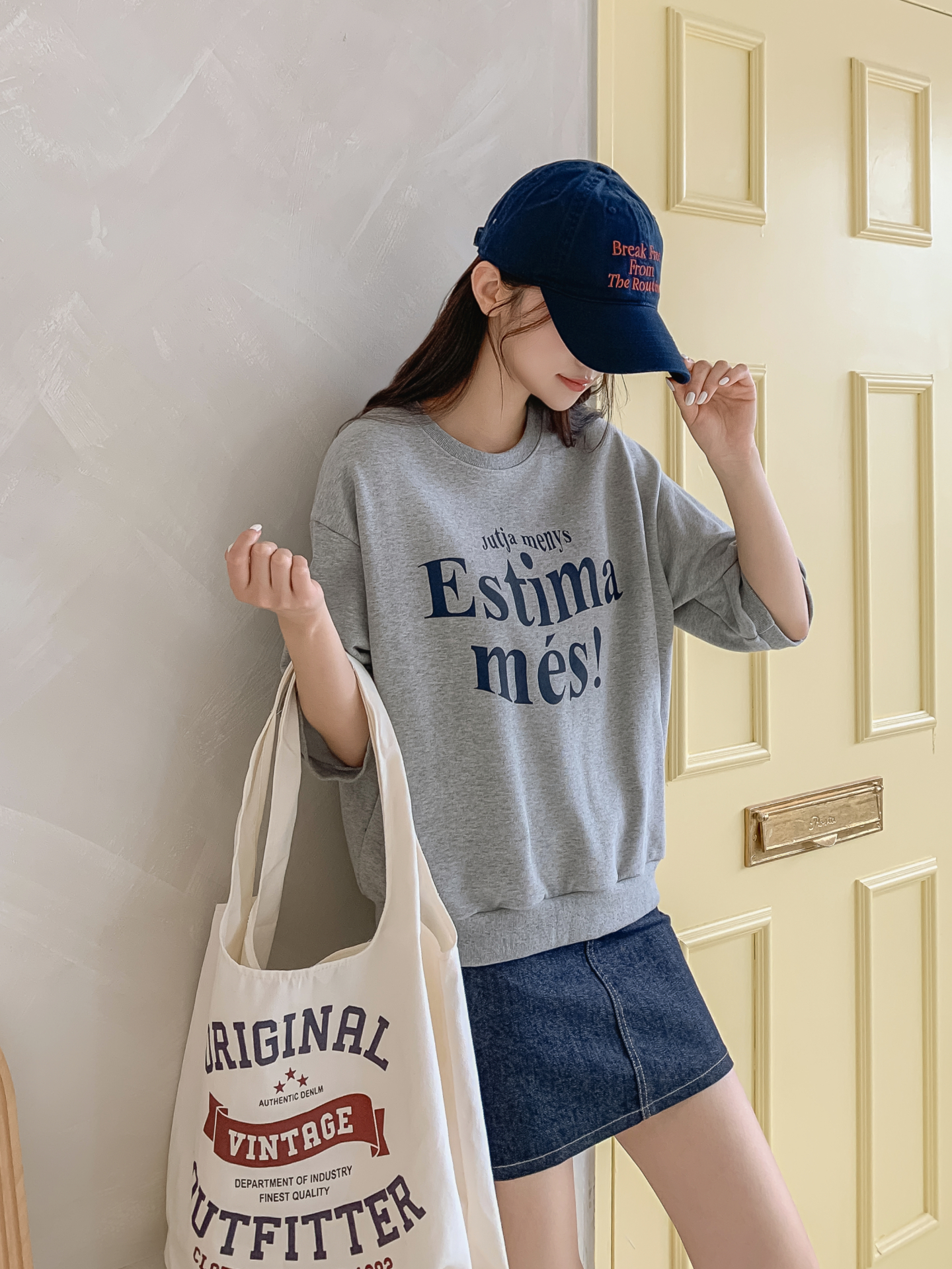 ラウンドネック半袖プリントTシャツスウェット | 詳細画像28