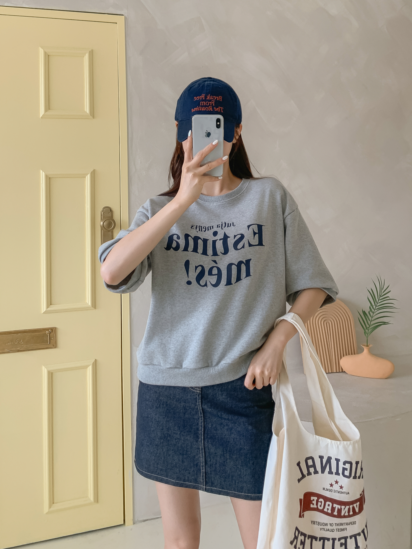 ラウンドネック半袖プリントTシャツスウェット | 詳細画像29