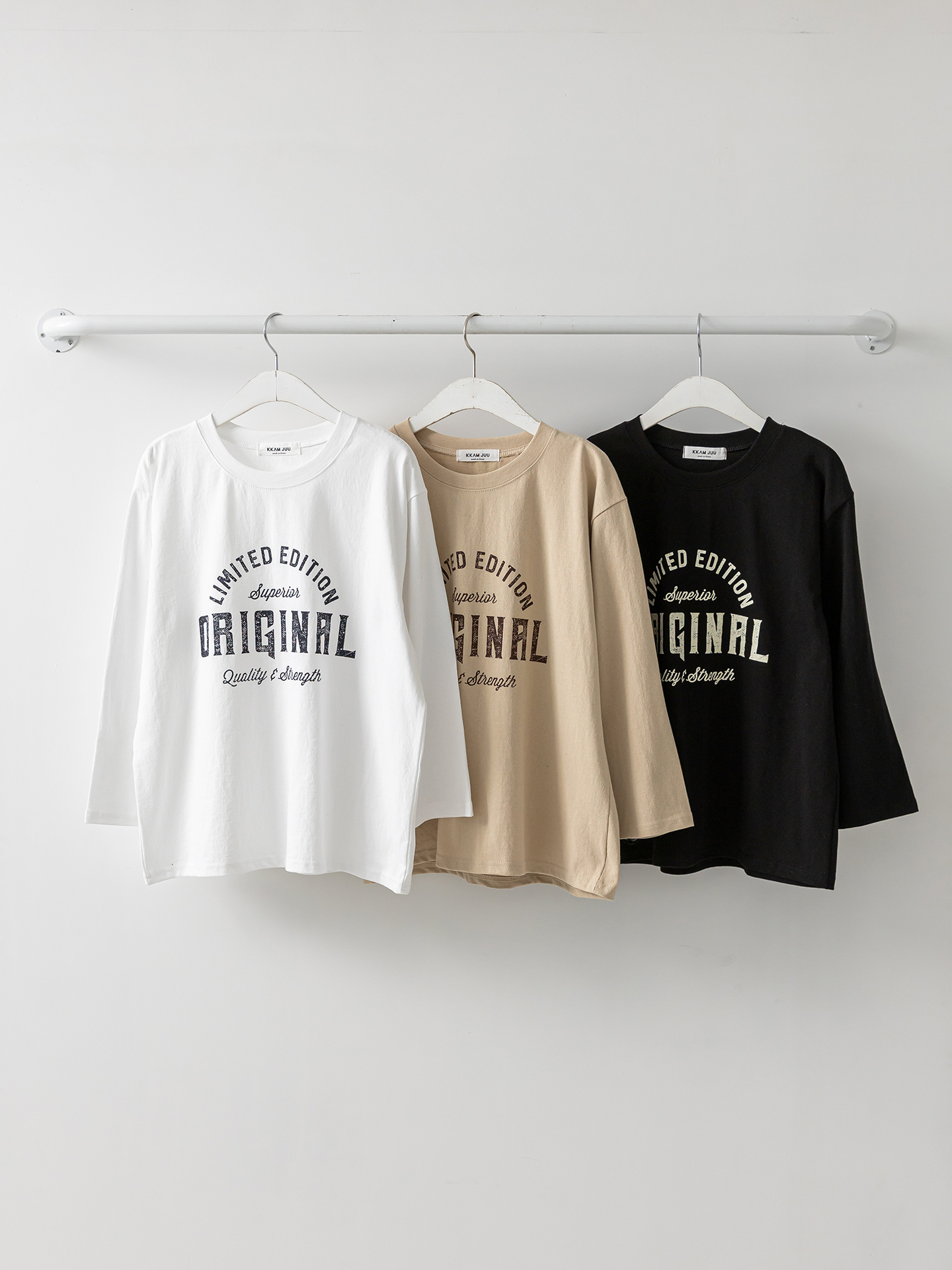ラウンドネック長袖プリントTシャツ | 詳細画像32