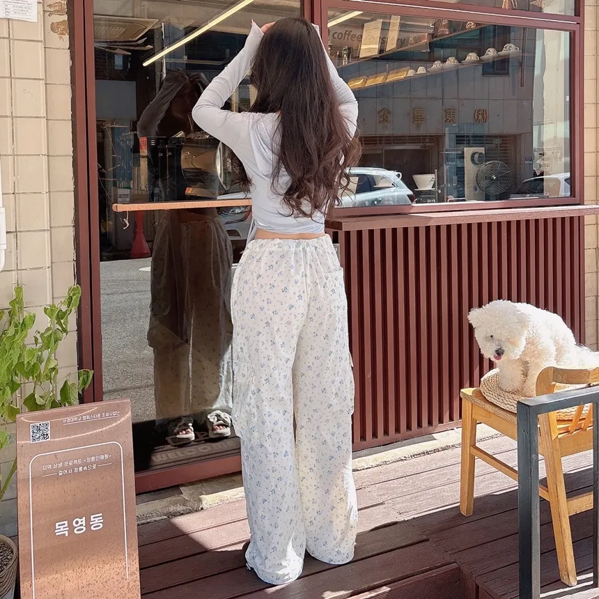 ラップクロップド長袖フードTシャツ | mirangmirang | 詳細画像24