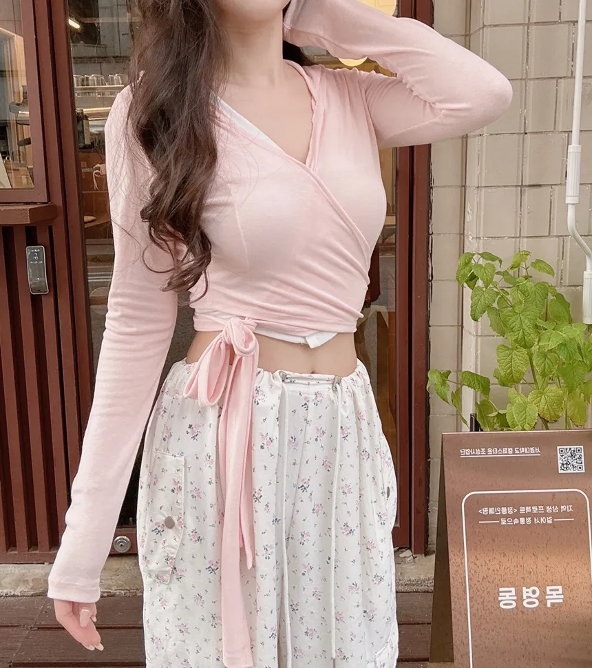 ドローストリングポケットカーゴワイド花柄パンツ | mirangmirang | 詳細画像31