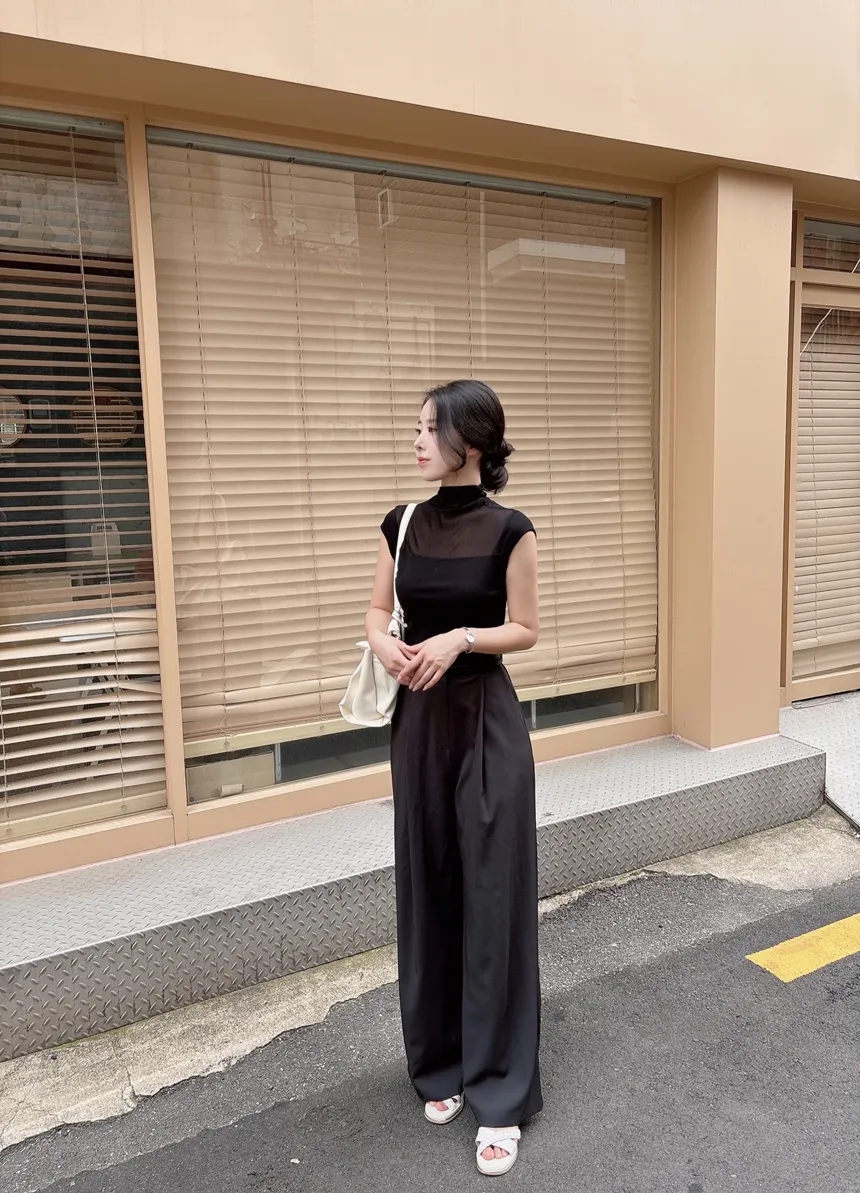 ベルト付ピンタックワイドパンツ | mirangmirang | 詳細画像26