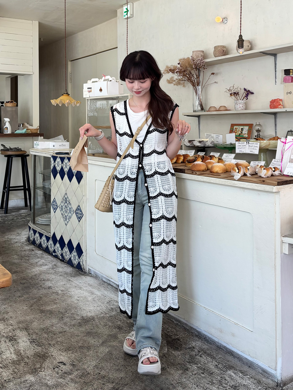 レースウォッシングフレアデニムパンツ | 詳細画像9