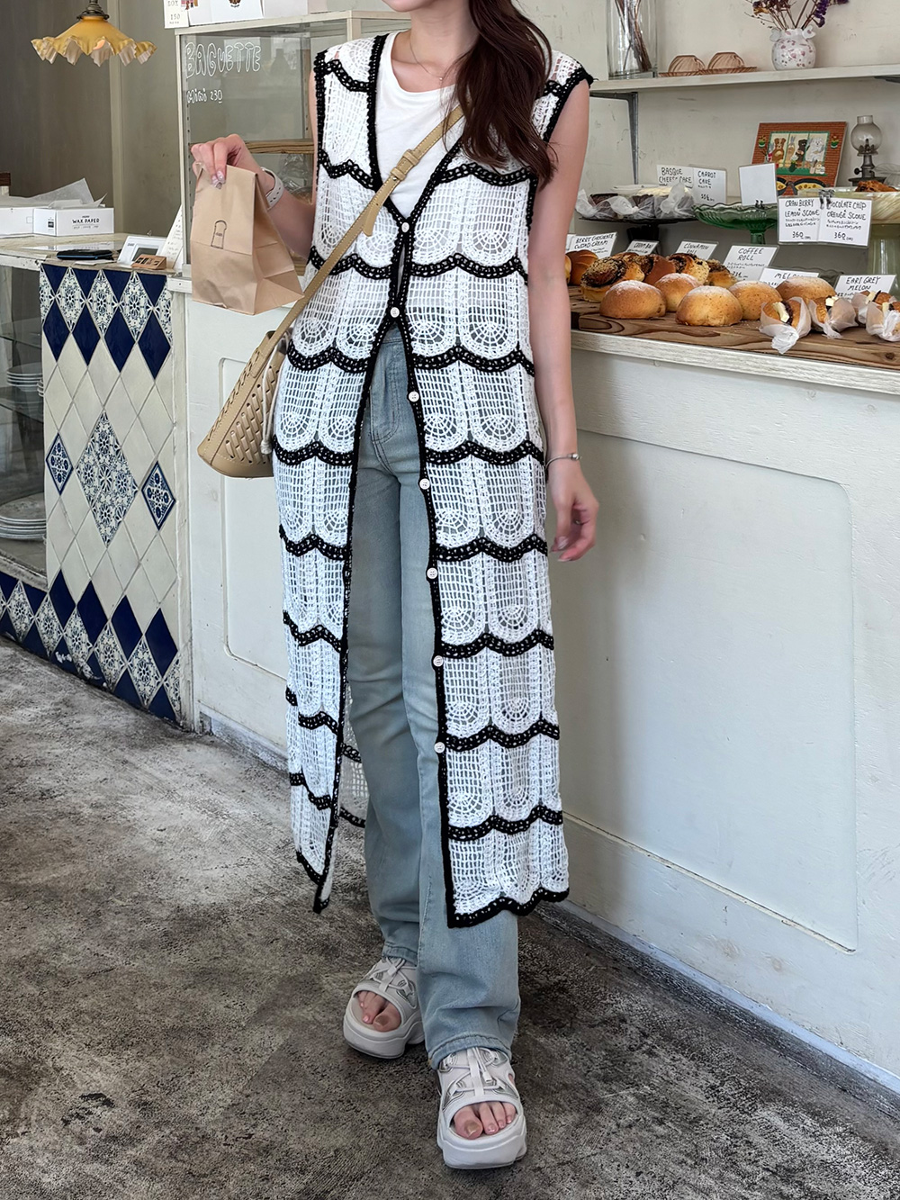 レースウォッシングフレアデニムパンツ | 詳細画像10