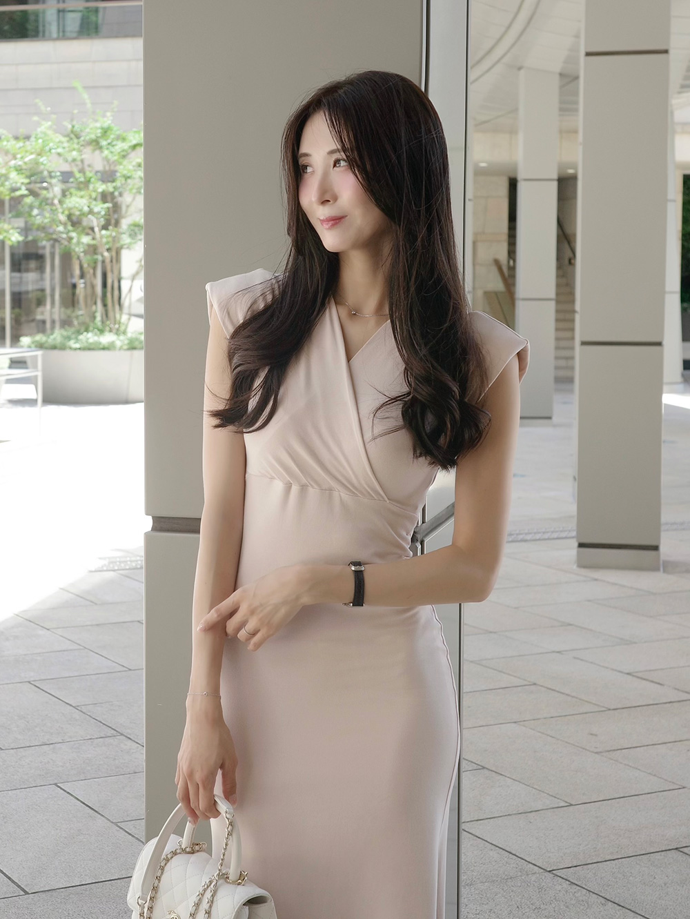 カシュクールフレンチスリーブワンピース | 詳細画像2