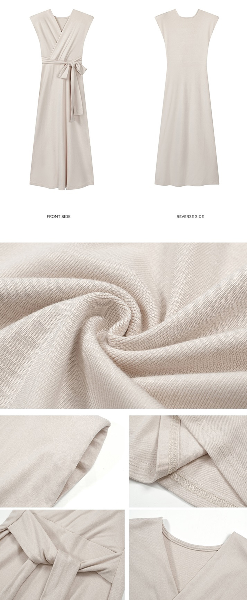 カシュクールフレンチスリーブワンピース | 詳細画像12