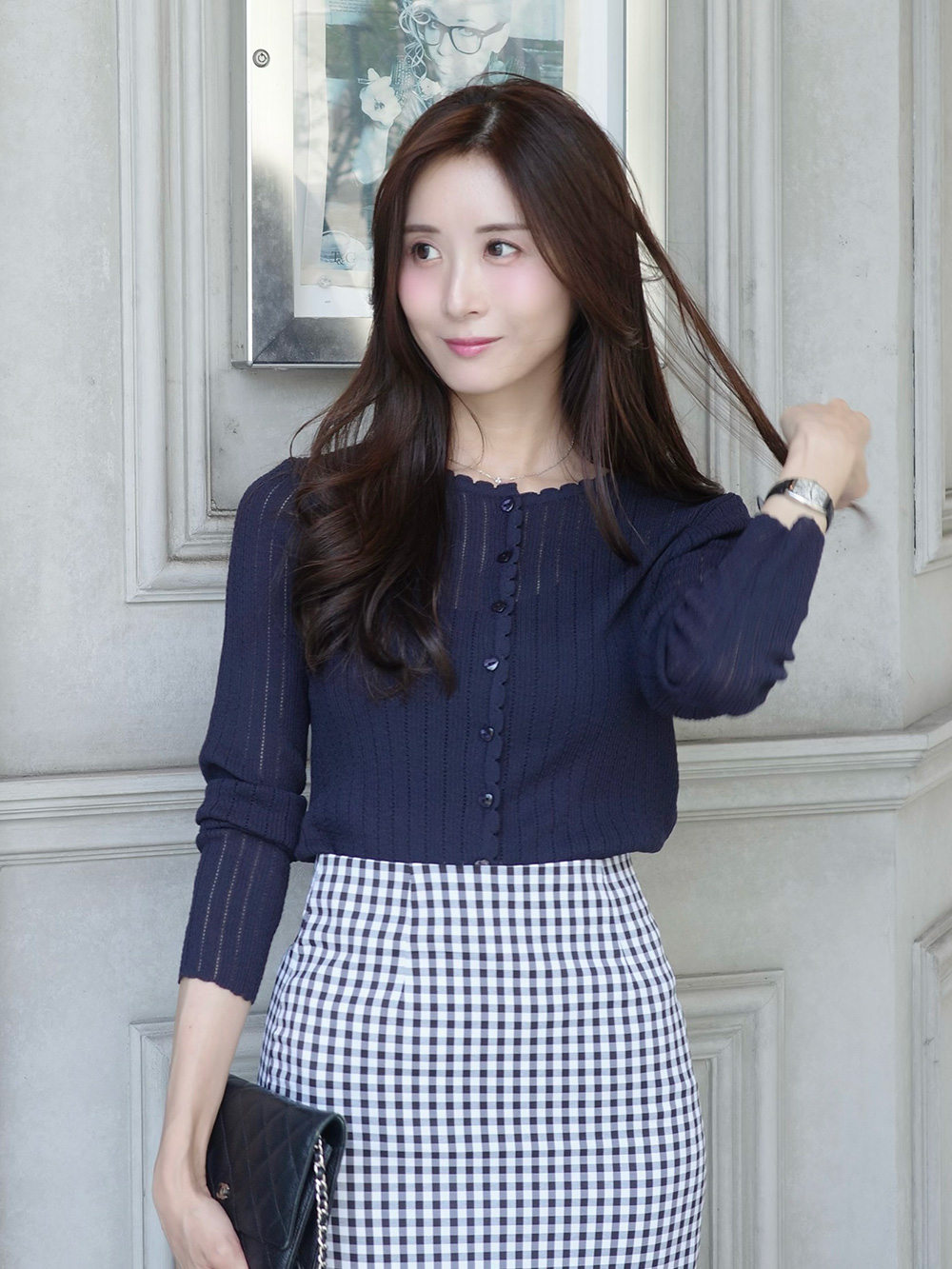 長袖スリムカーディガン | 詳細画像3