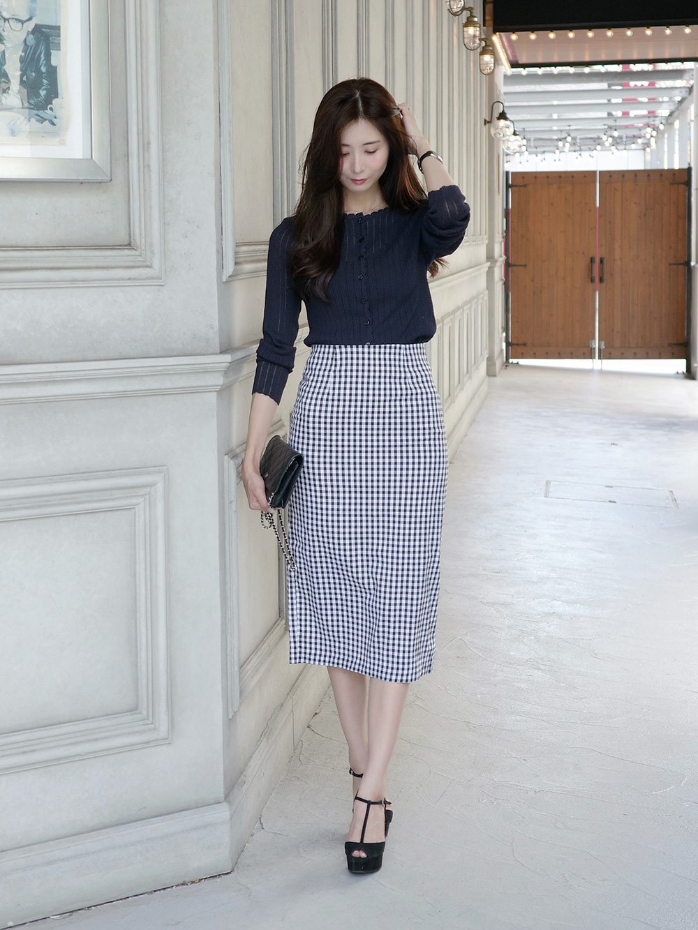 長袖スリムカーディガン | 詳細画像4