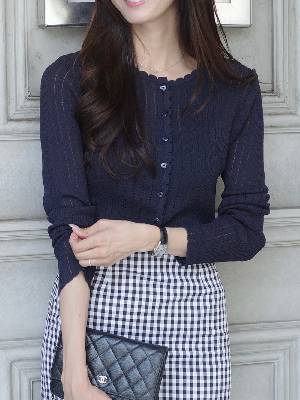 長袖スリムカーディガン | 詳細画像12