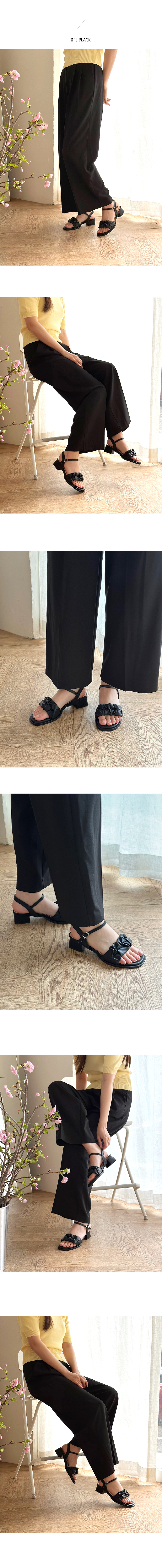 レザー調スリングバックサンダル | 詳細画像4