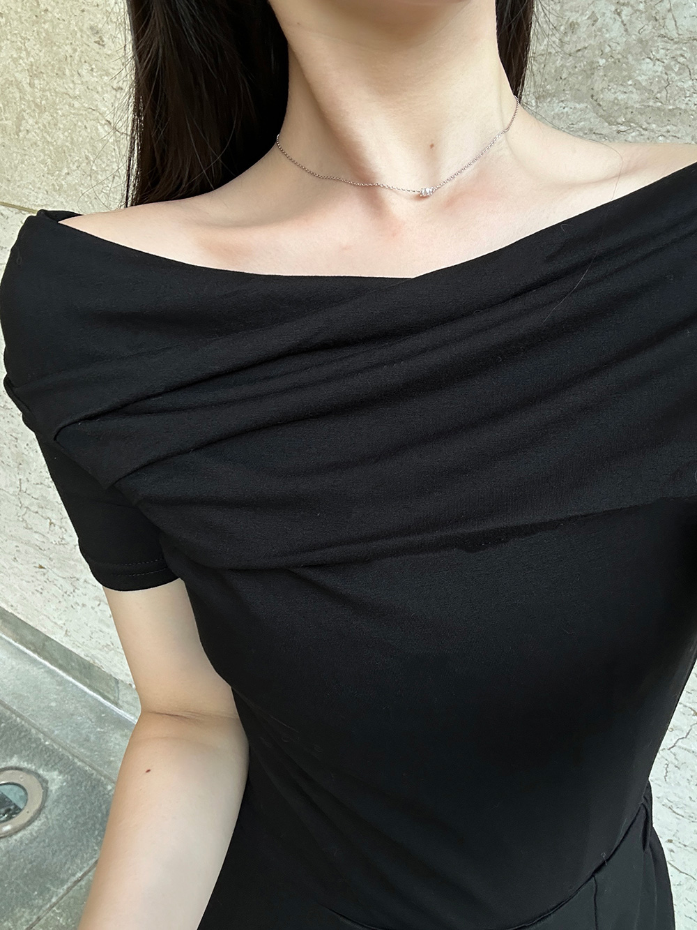 ドレープギャザーTシャツ | 詳細画像3