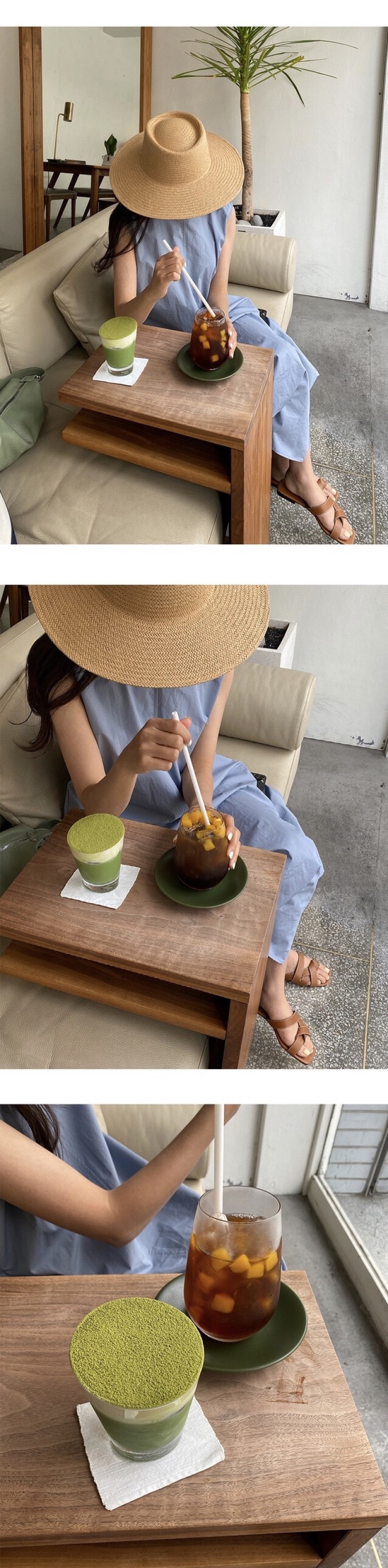 AラインバックレスHライン(ロング丈)無地ノースリワンピース | 詳細画像5