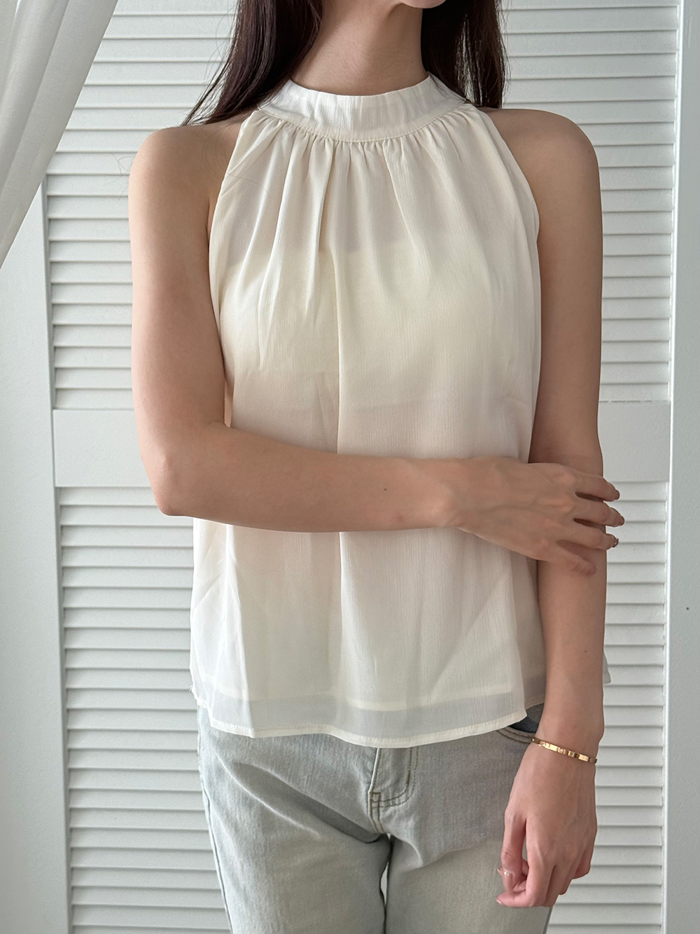 シアーホルターネックトップス | 詳細画像4