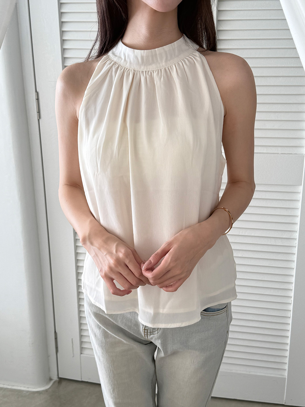 シアーホルターネックトップス | 詳細画像7