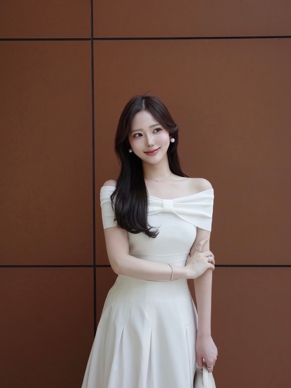 リボンオフショルダー半袖ニット | 詳細画像3