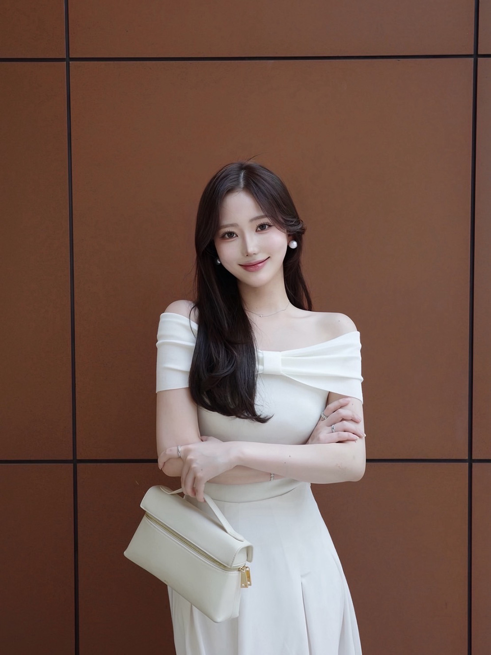 リボンオフショルダー半袖ニット | 詳細画像5