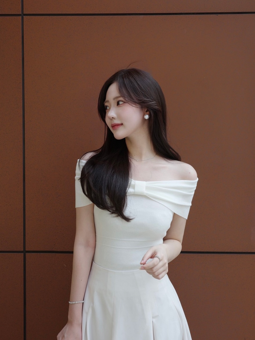 リボンオフショルダー半袖ニット | 詳細画像9