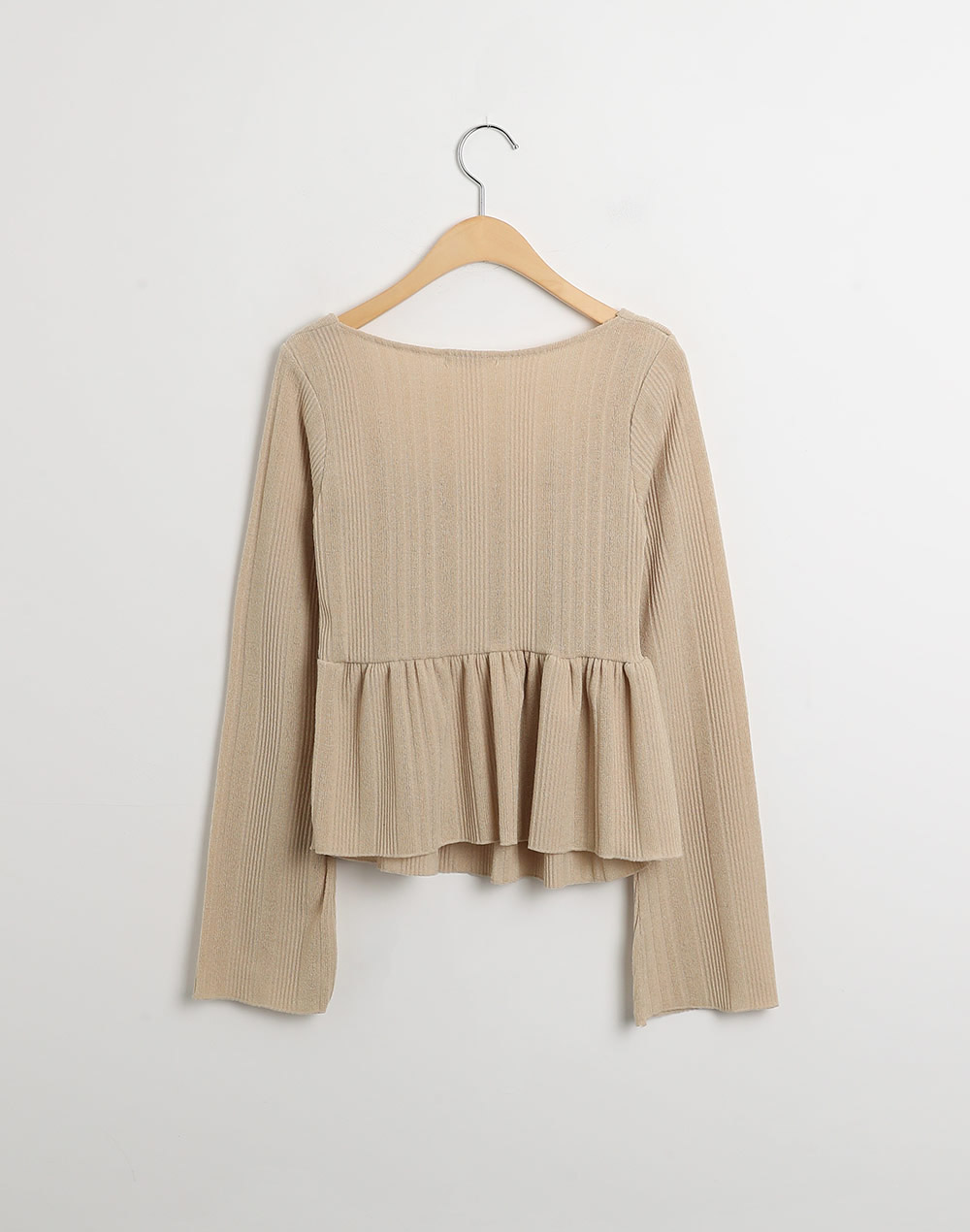 スクエアペプラムクロップドリブTシャツ | 詳細画像16