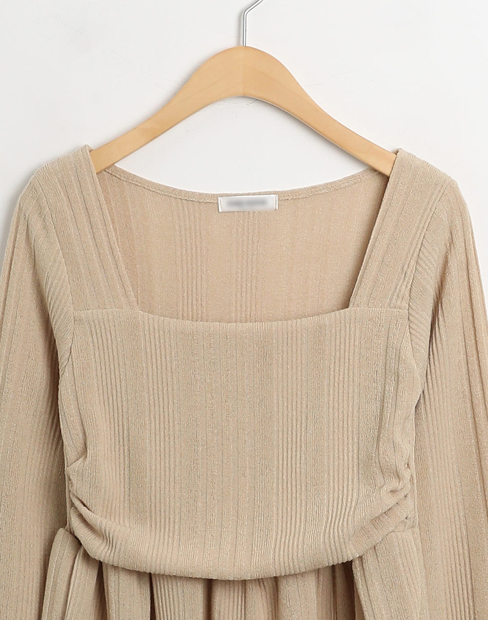 スクエアペプラムクロップドリブTシャツ | 詳細画像17