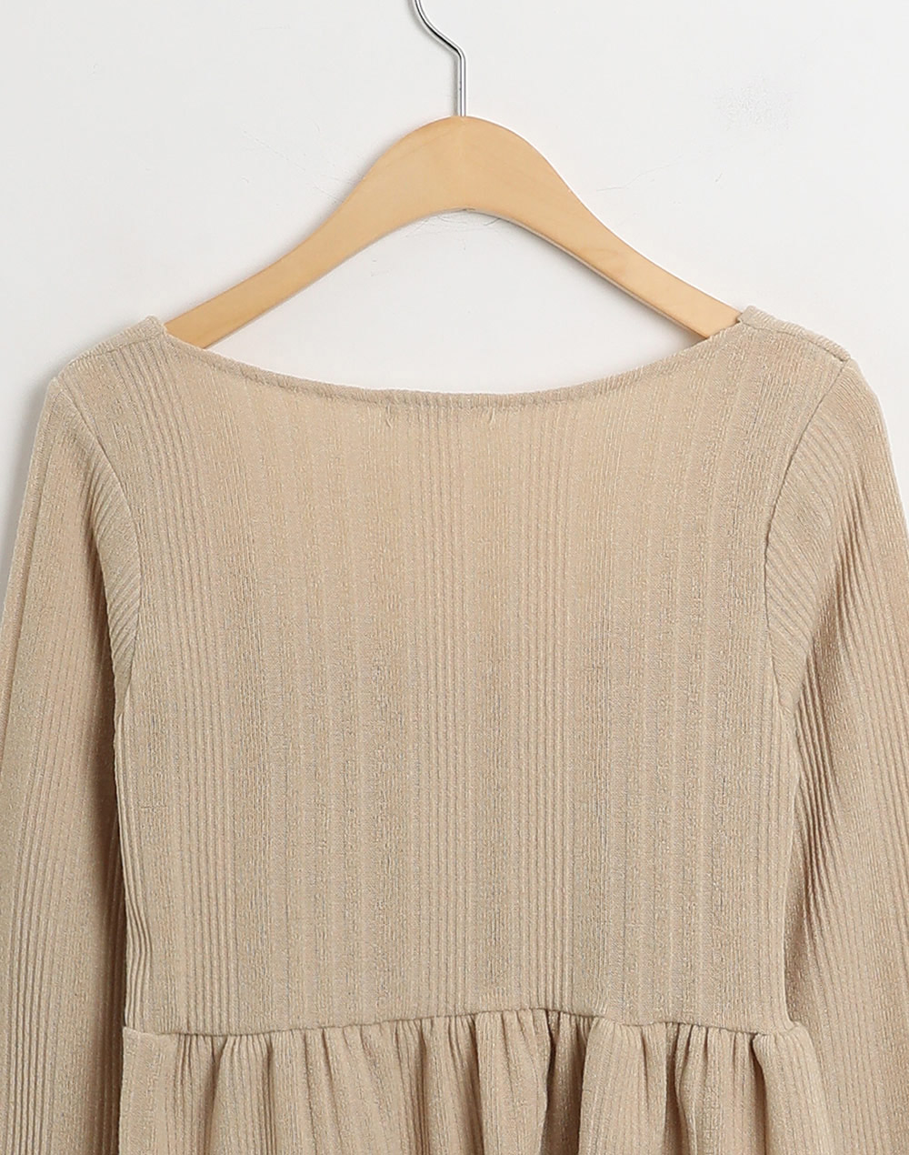 スクエアペプラムクロップドリブTシャツ | 詳細画像19