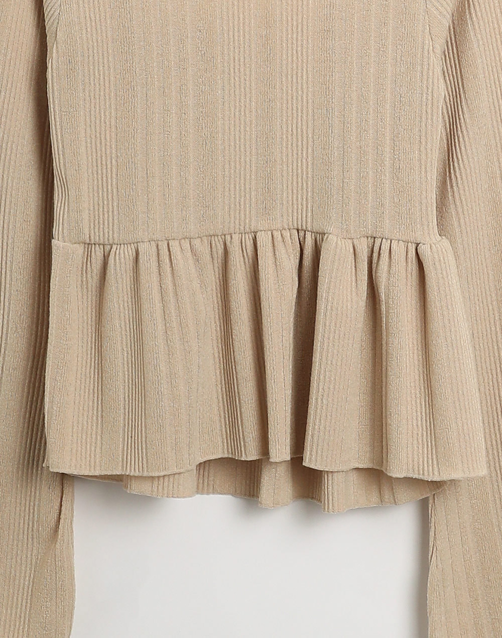 スクエアペプラムクロップドリブTシャツ | 詳細画像20