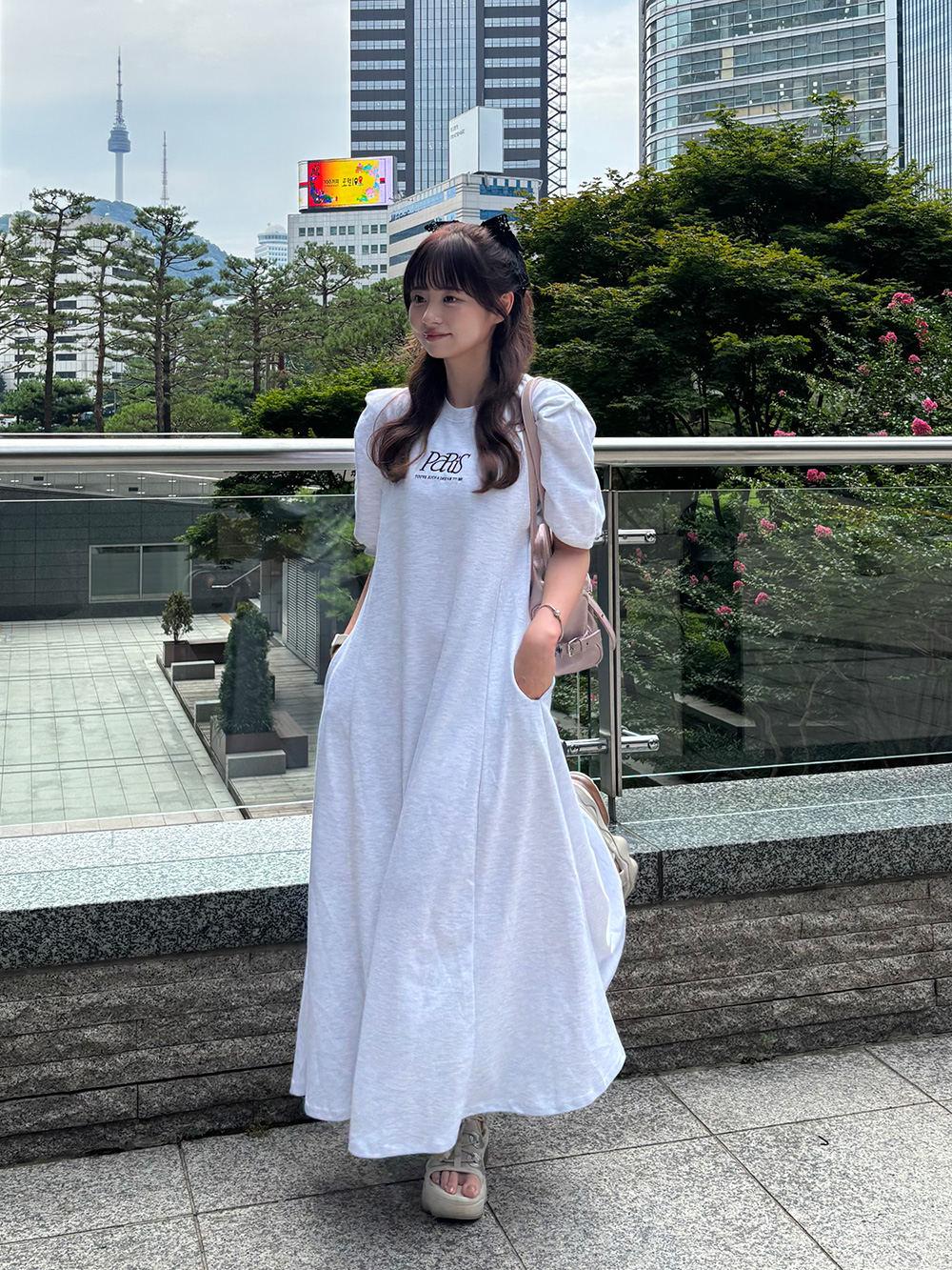 ロゴ刺繍ワンピース | 詳細画像2