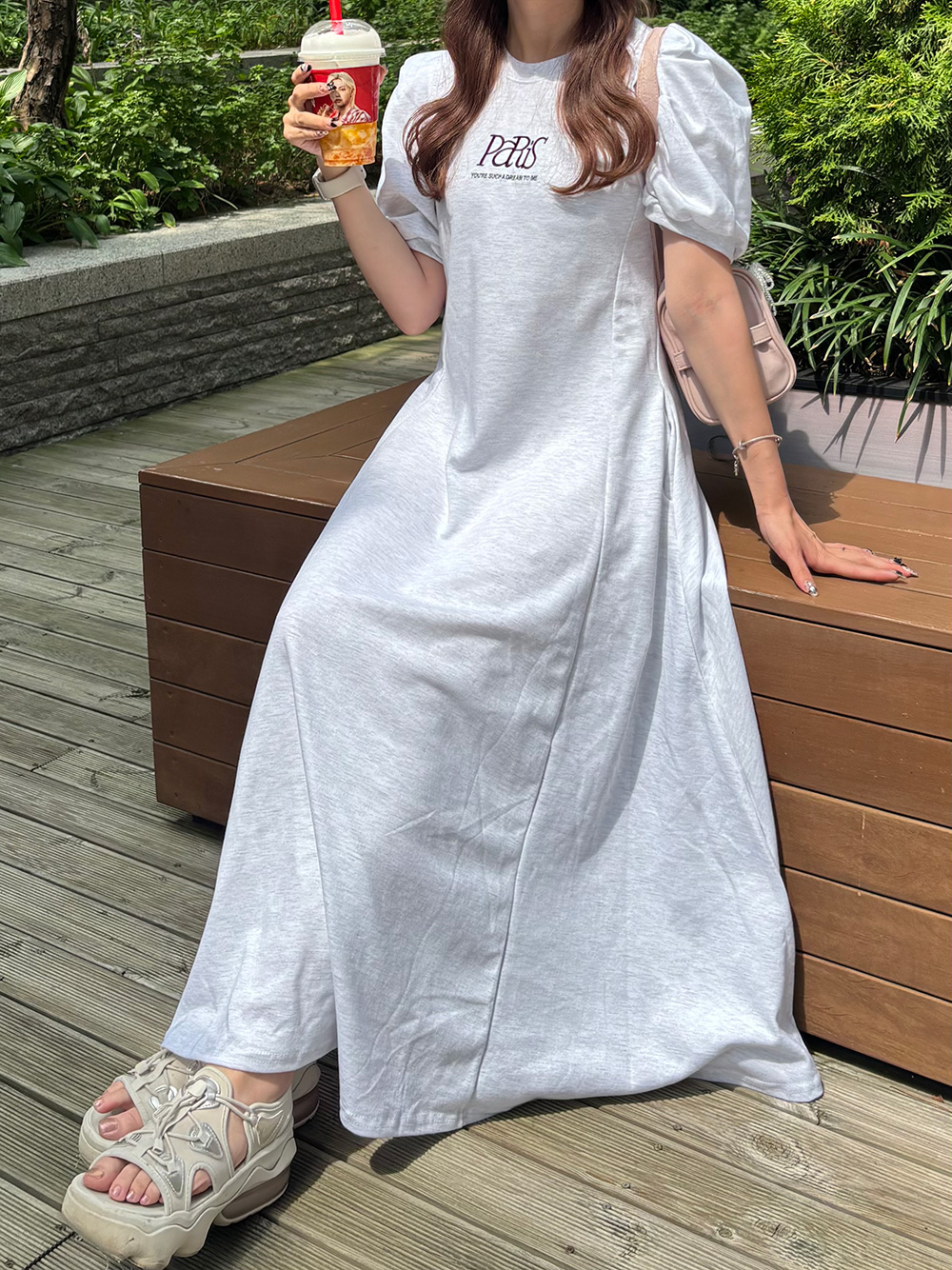 ロゴ刺繍ワンピース | 詳細画像5