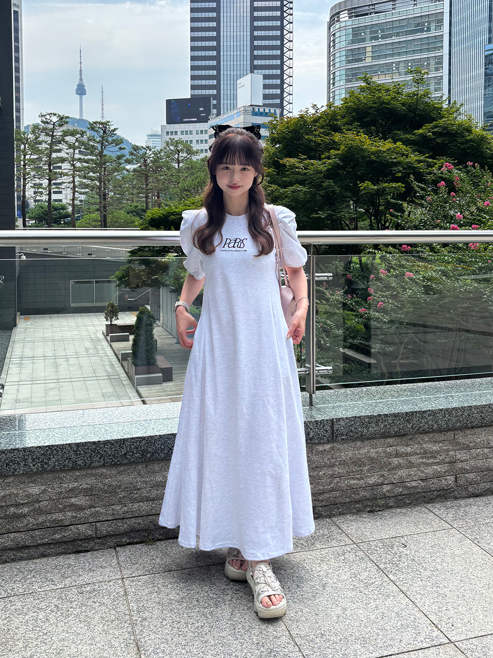 ロゴ刺繍ワンピース | 詳細画像10