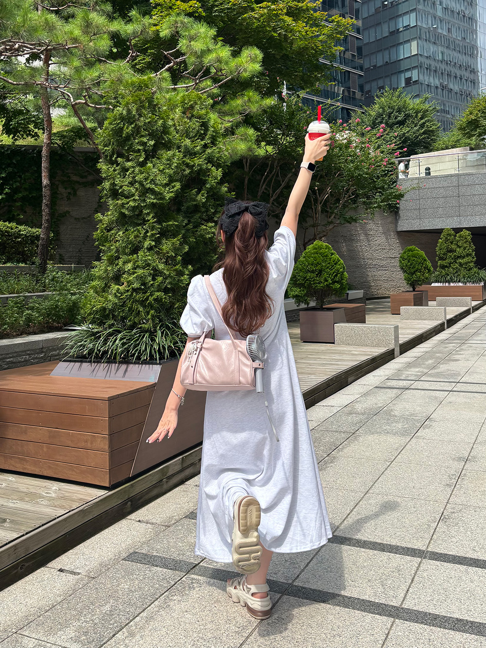 ロゴ刺繍ワンピース | 詳細画像13