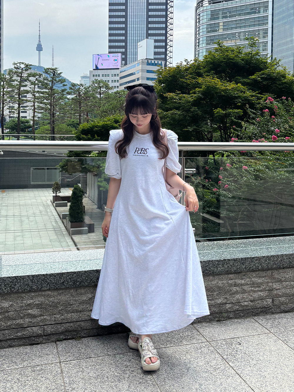 ロゴ刺繍ワンピース | 詳細画像14