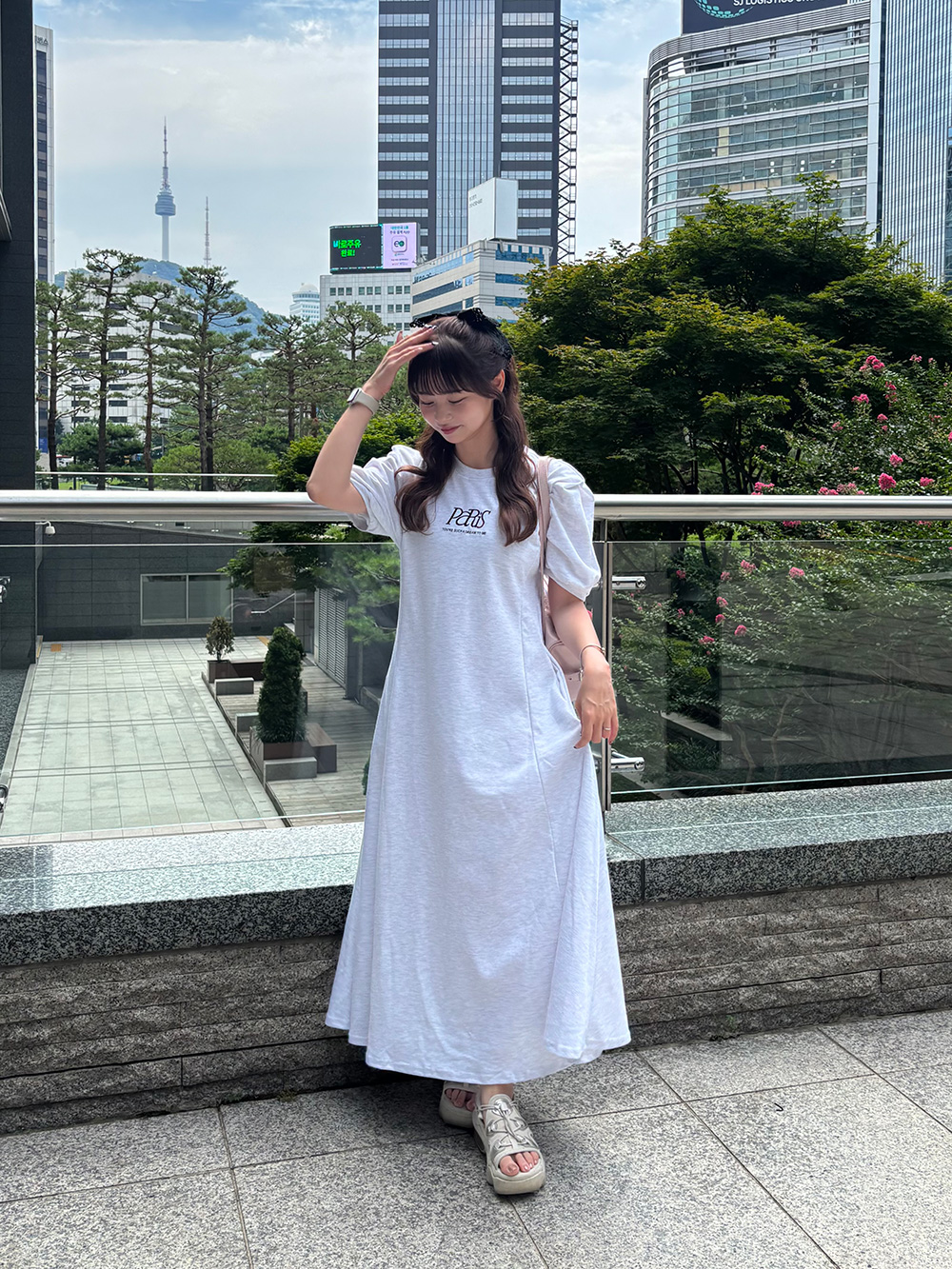 ロゴ刺繍ワンピース | 詳細画像16