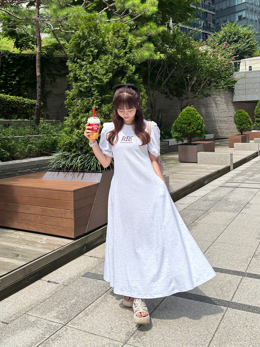 ロゴ刺繍ワンピース | 詳細画像17