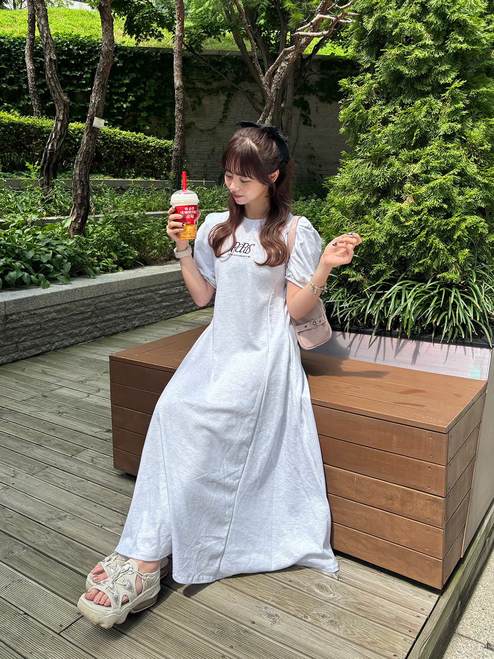 ロゴ刺繍ワンピース | 詳細画像18