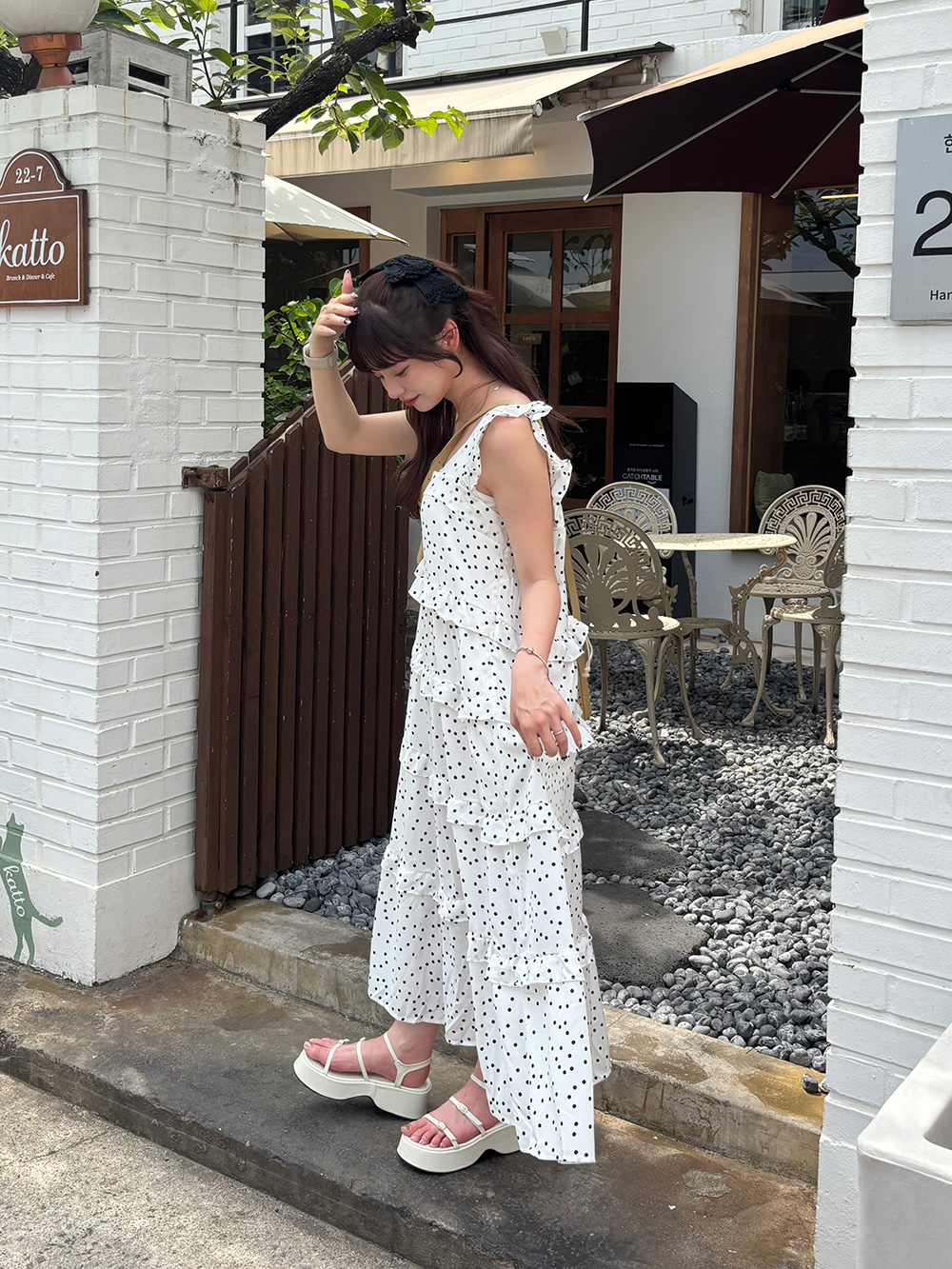 ドットフリルワンピース | 詳細画像3