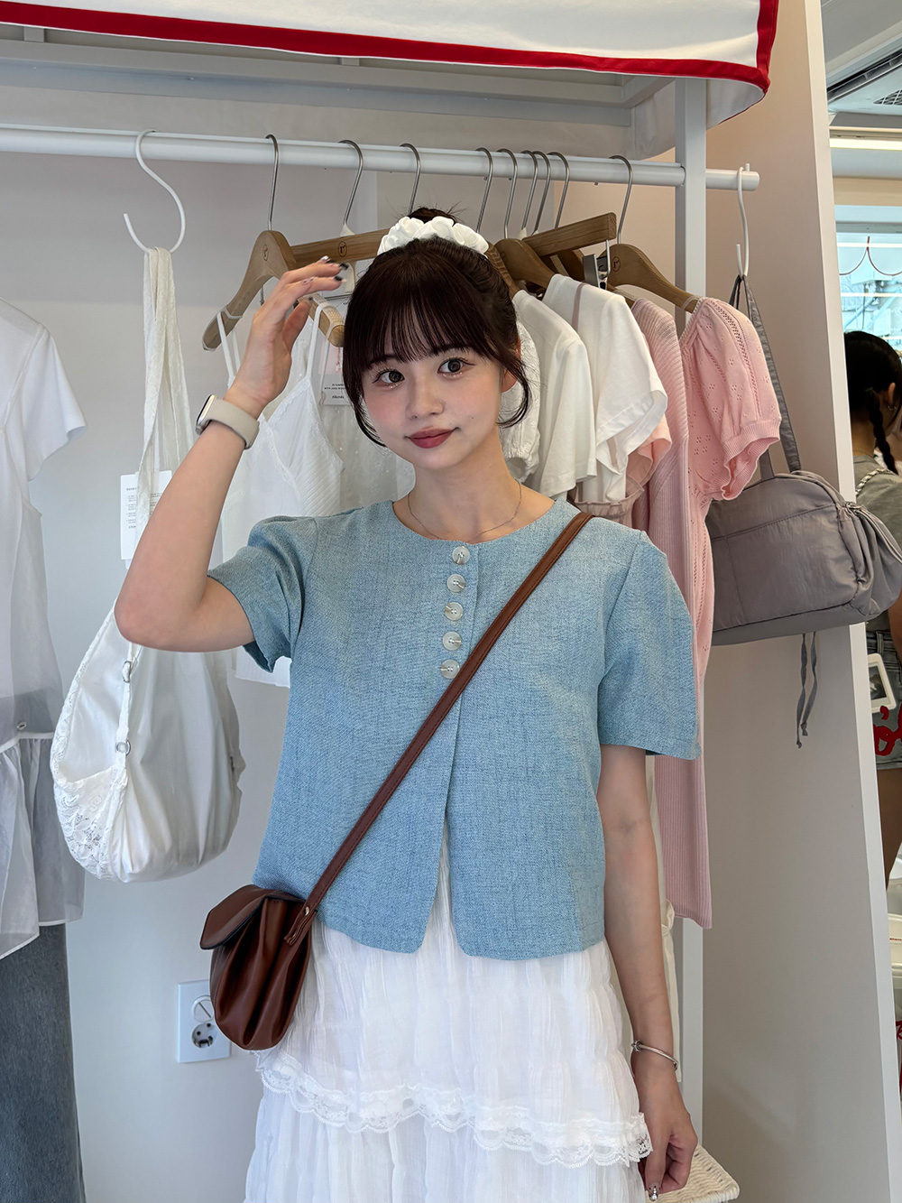 パフスリーブボタンジャケット | 詳細画像2