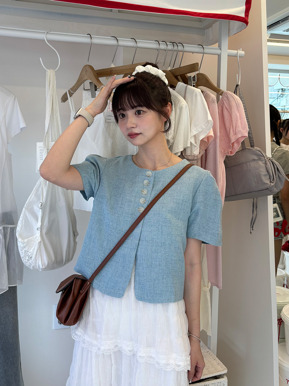 パフスリーブボタンジャケット | 詳細画像11