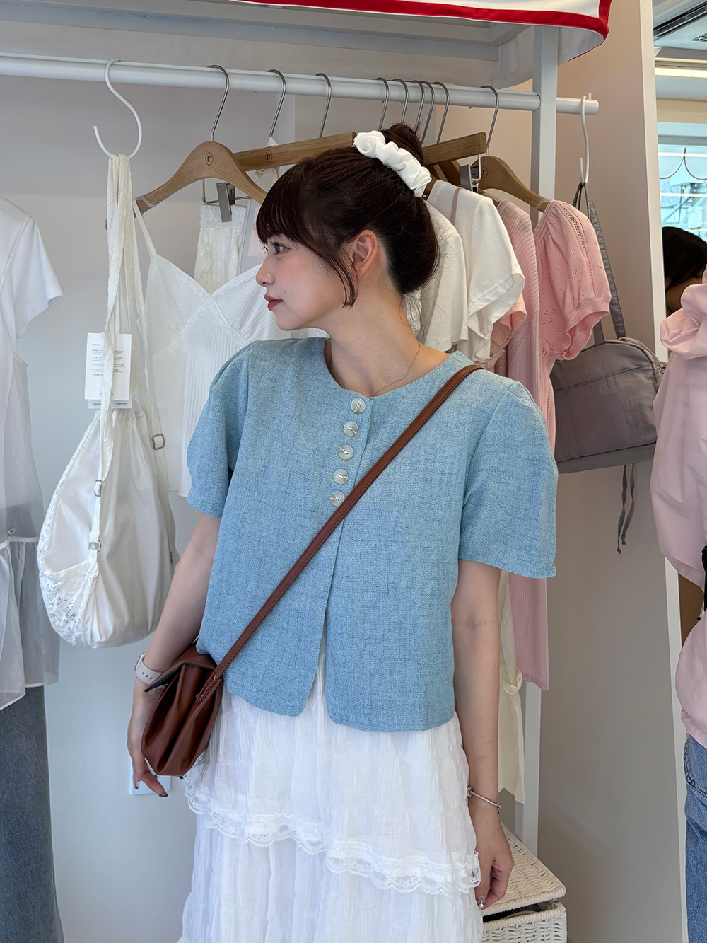 パフスリーブボタンジャケット | 詳細画像12