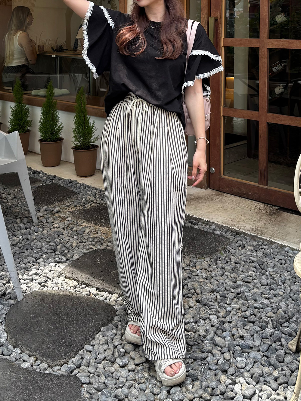 ストライプリネンパンツ | 詳細画像4