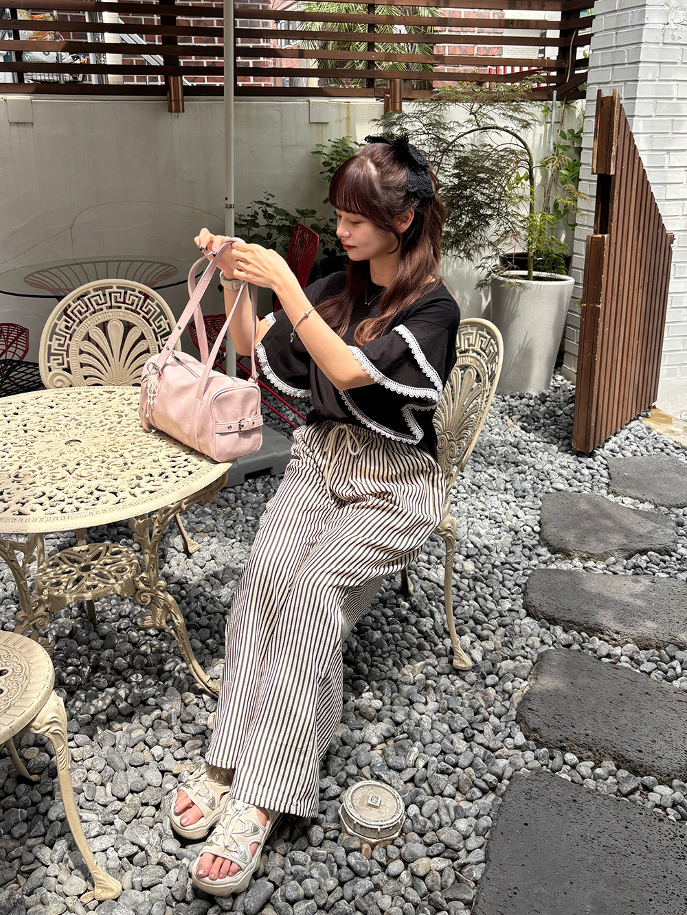 ストライプリネンパンツ | 詳細画像6