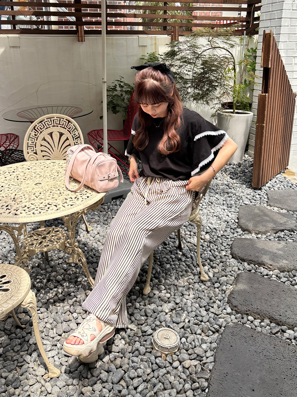 ストライプリネンパンツ | 詳細画像9