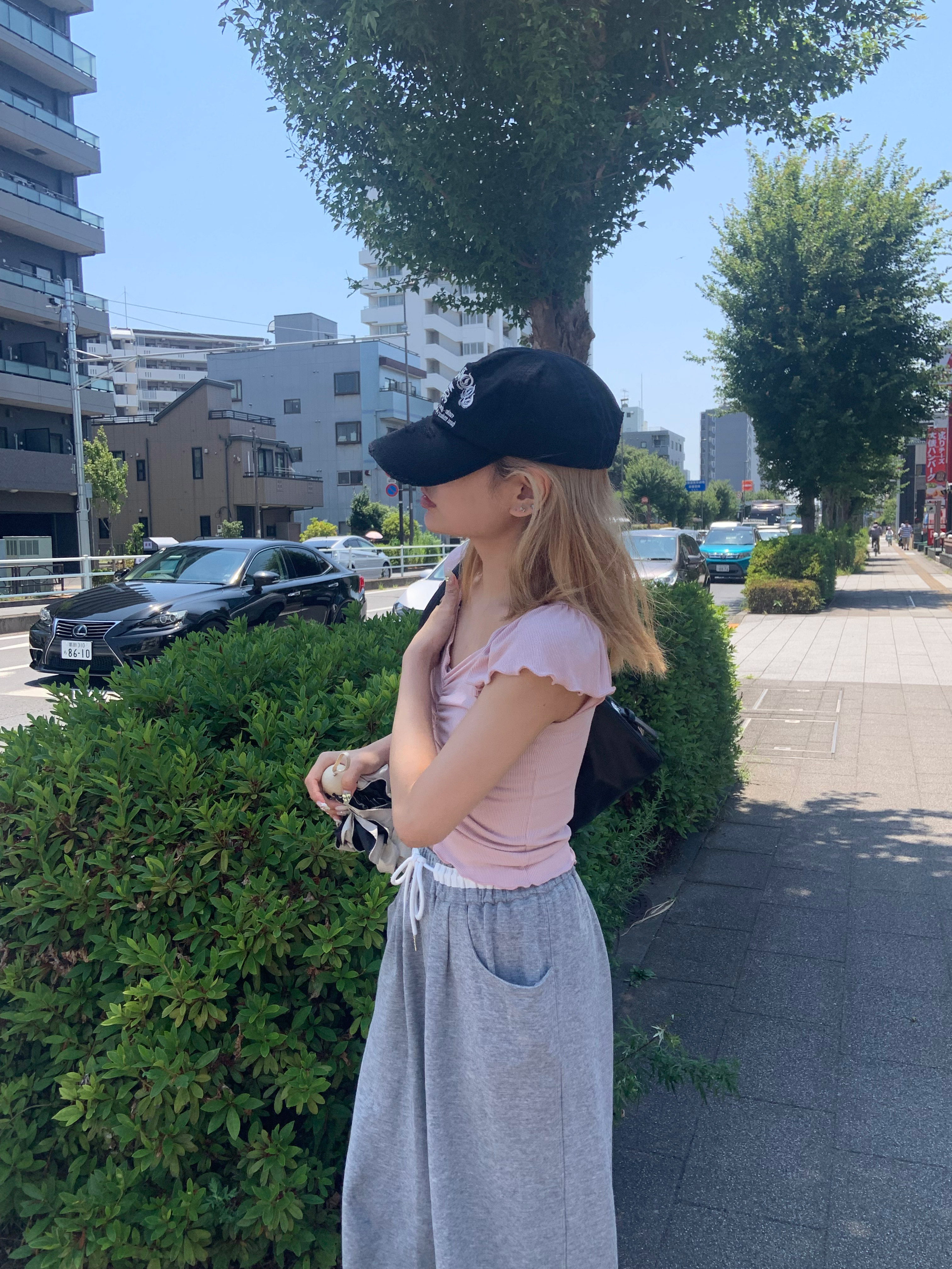 シャーリングフレアキャップスリーブTシャツ | 詳細画像8