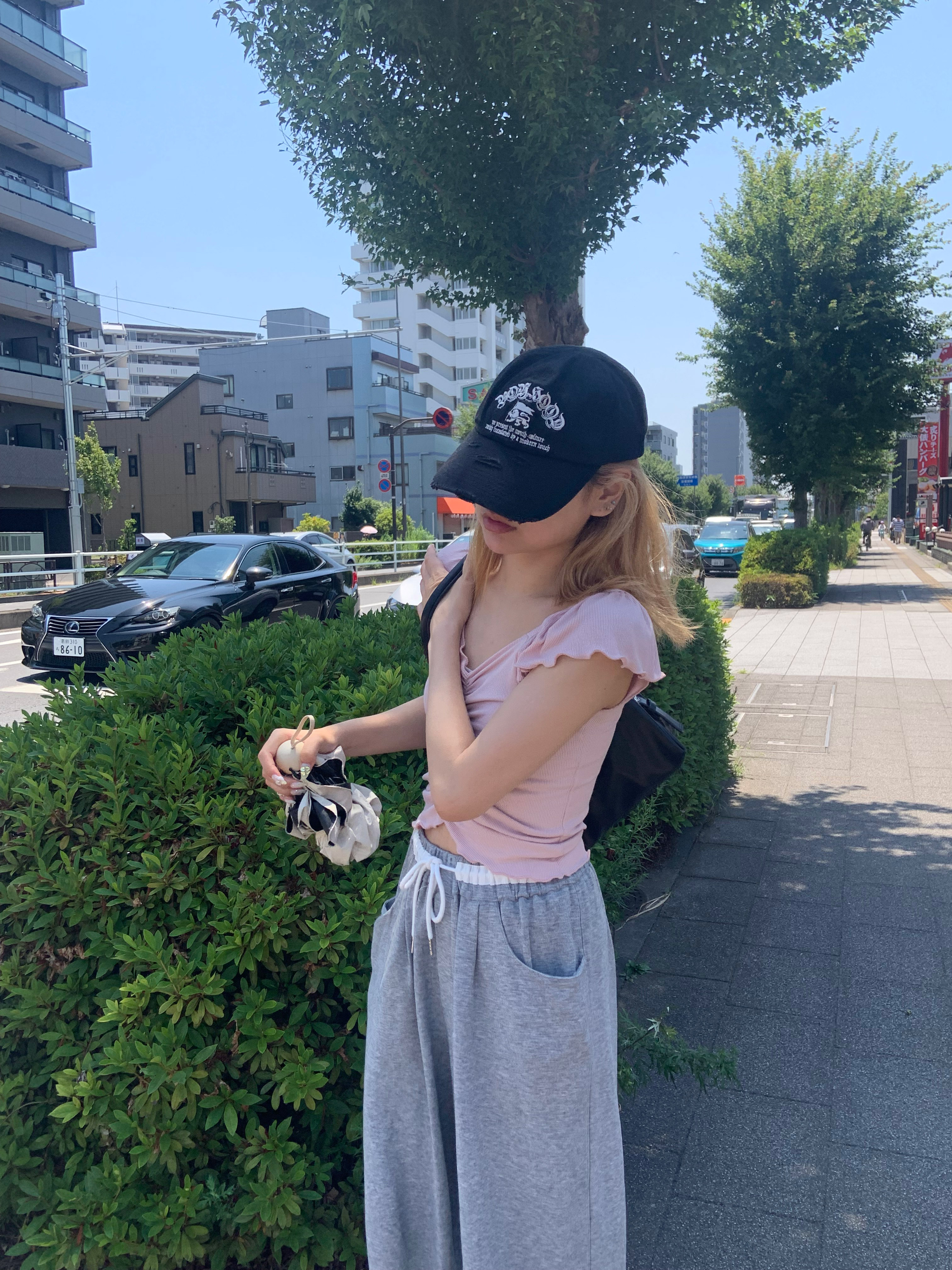 シャーリングフレアキャップスリーブTシャツ | 詳細画像9