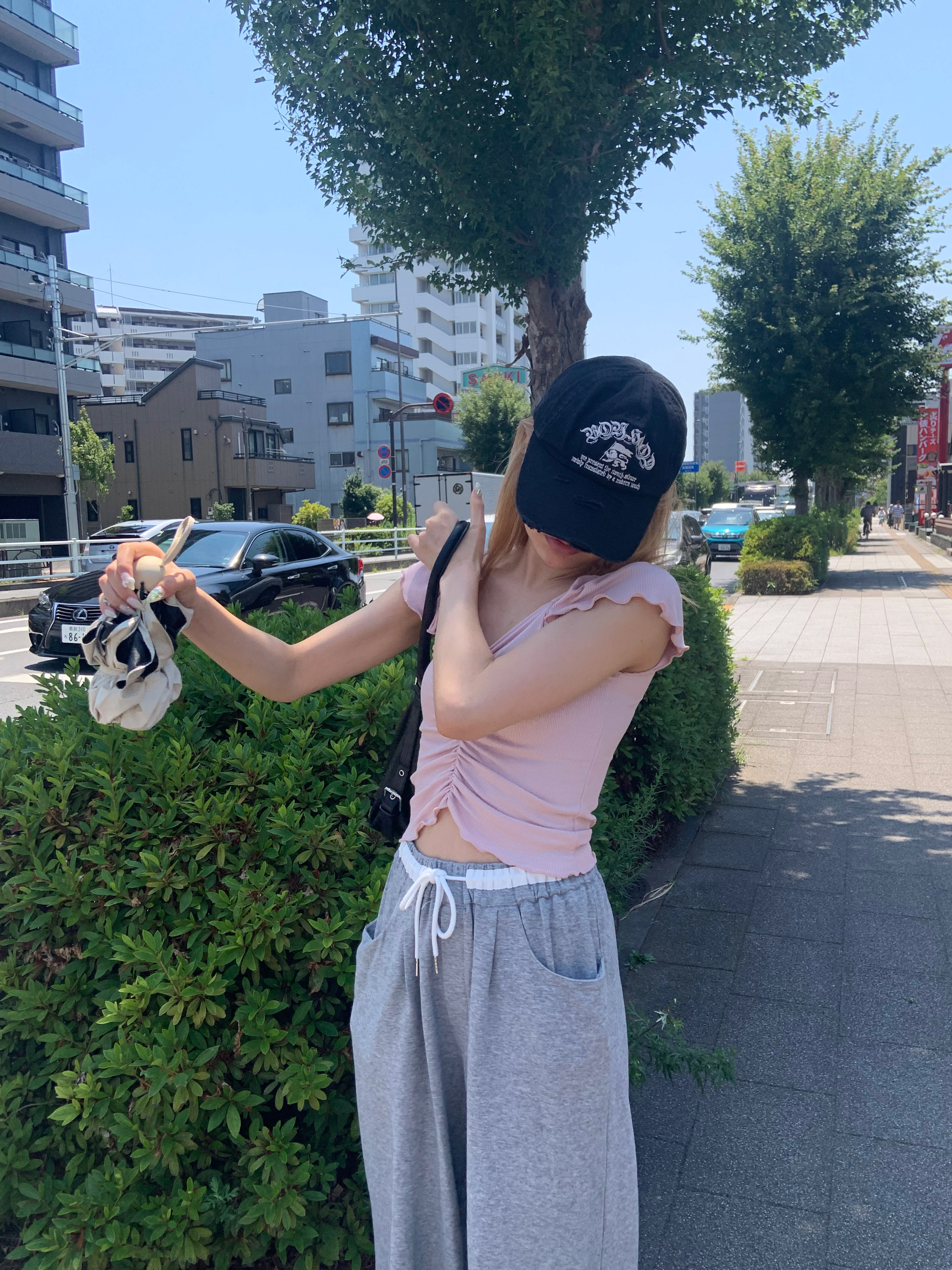 シャーリングフレアキャップスリーブTシャツ | 詳細画像10