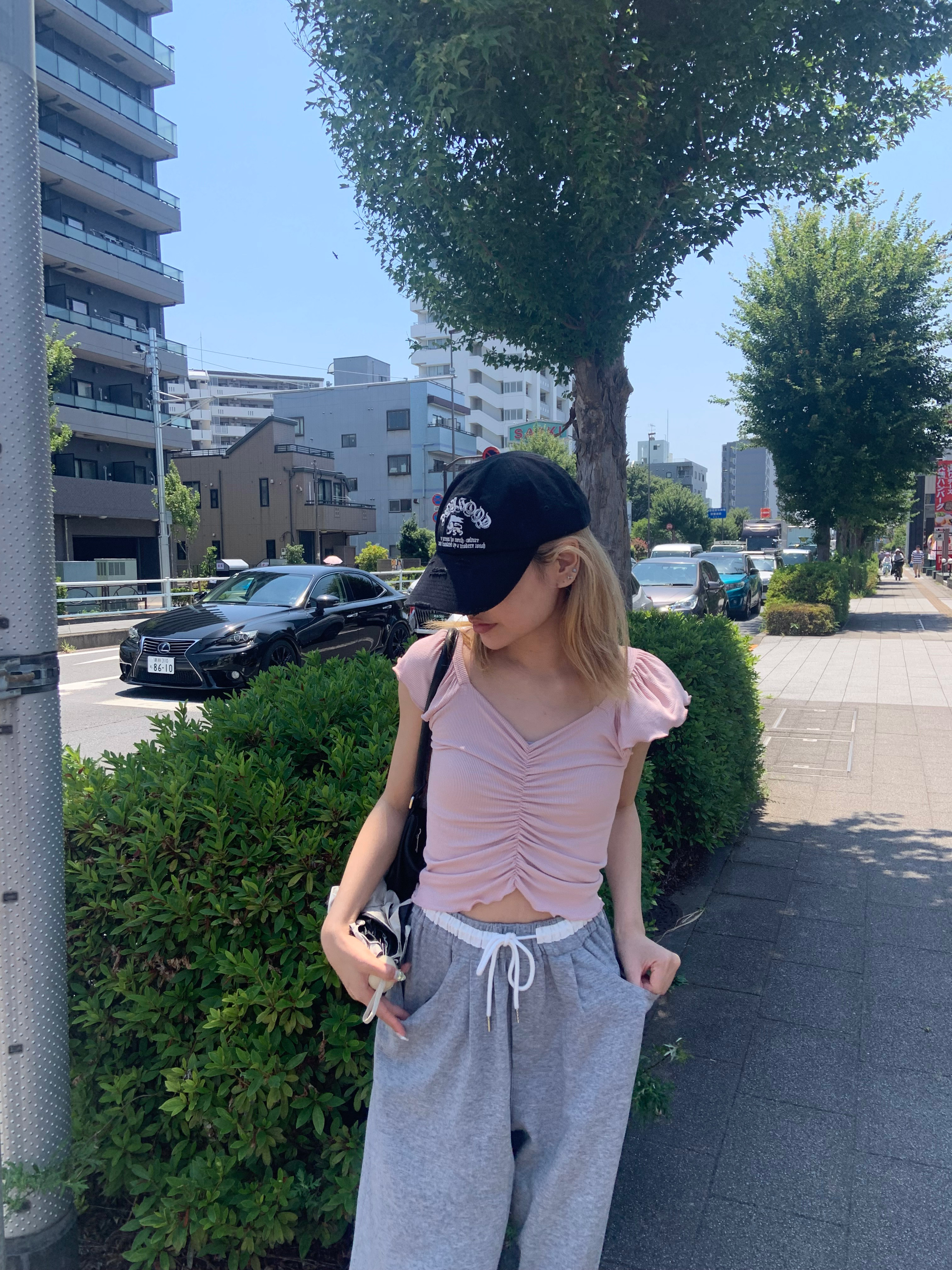 シャーリングフレアキャップスリーブTシャツ | 詳細画像15