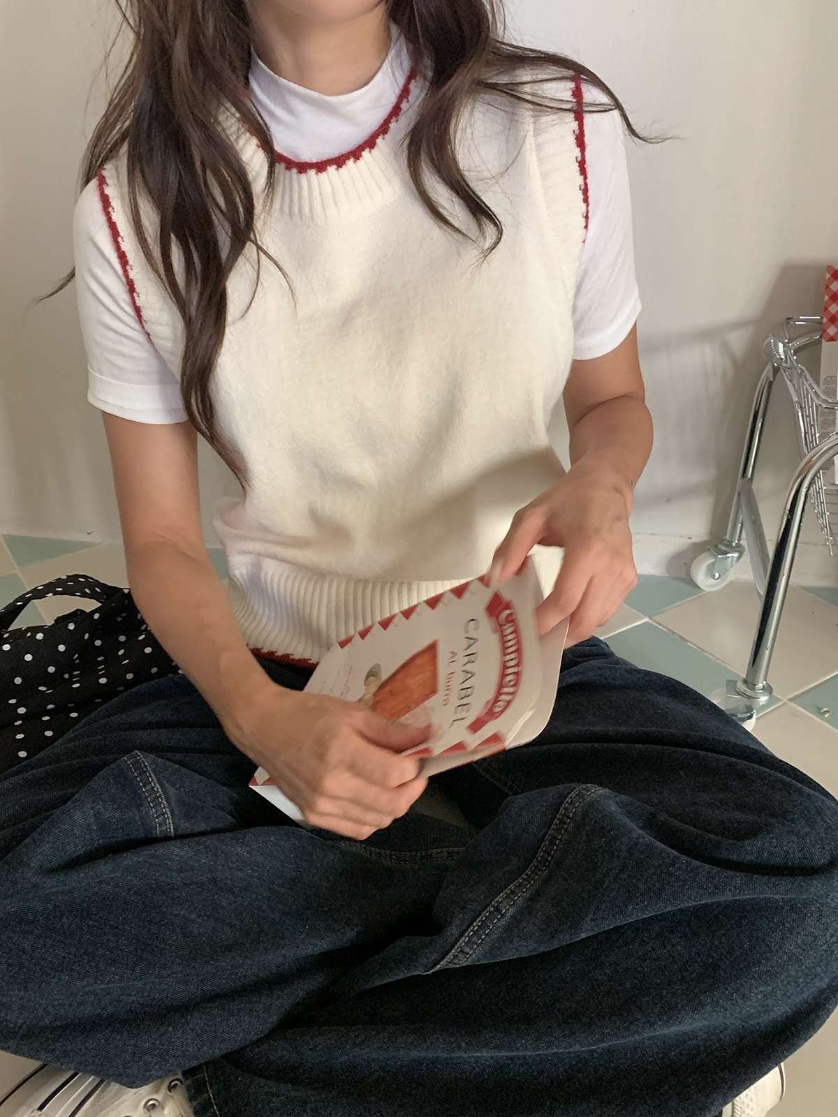 ニット配色ベスト | 詳細画像22