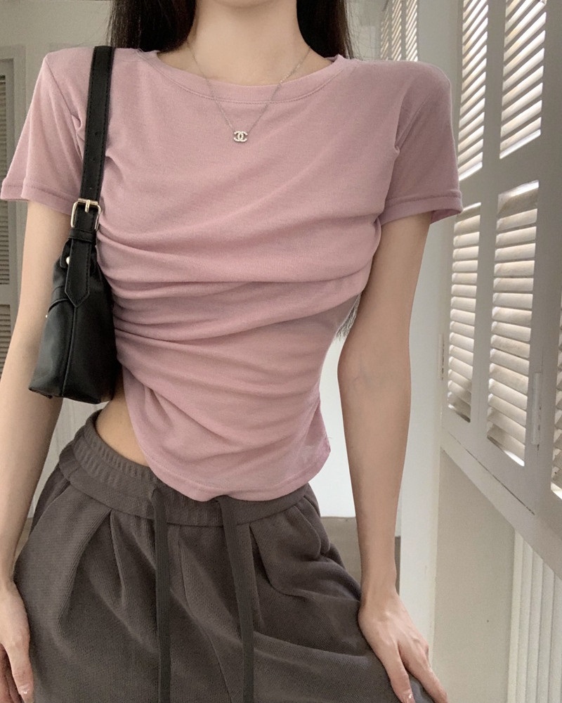ドレープラウンドネック半袖Tシャツ | 詳細画像7